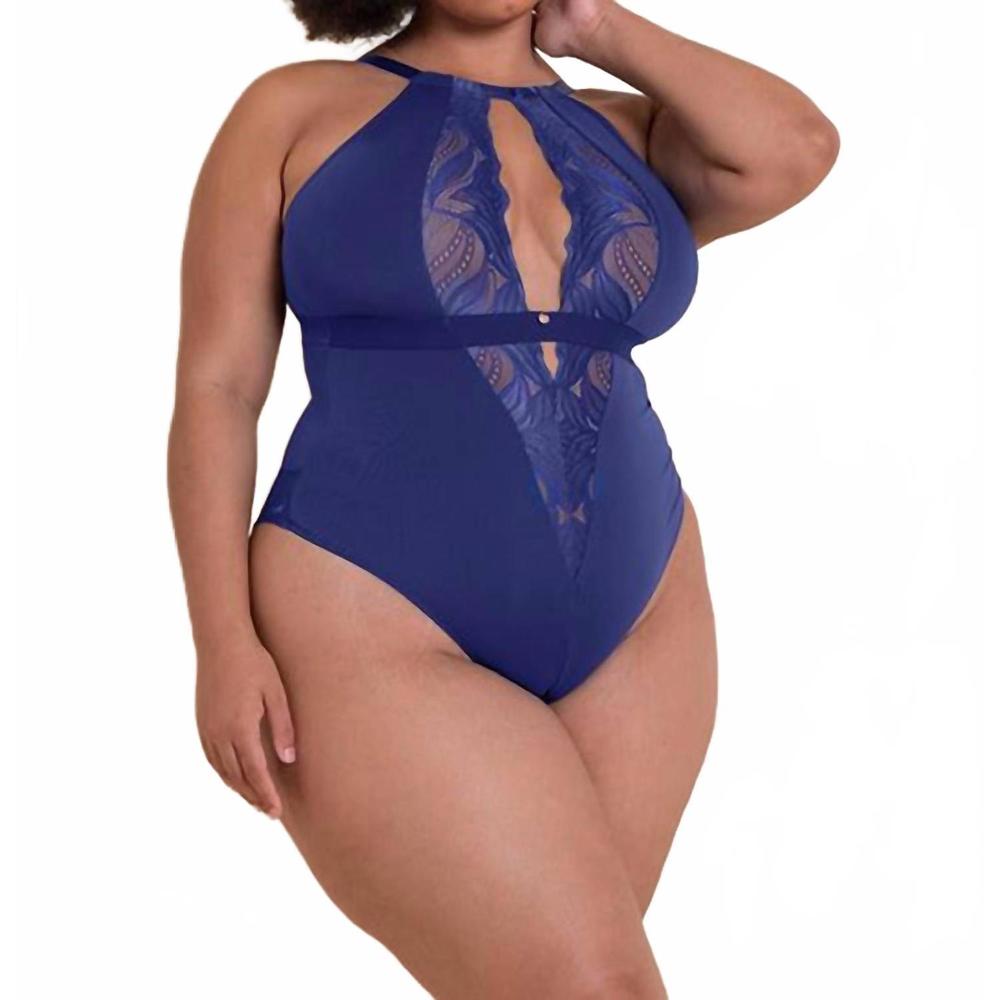 NEW SCANTILLY indulgence bodysuit in deep blue